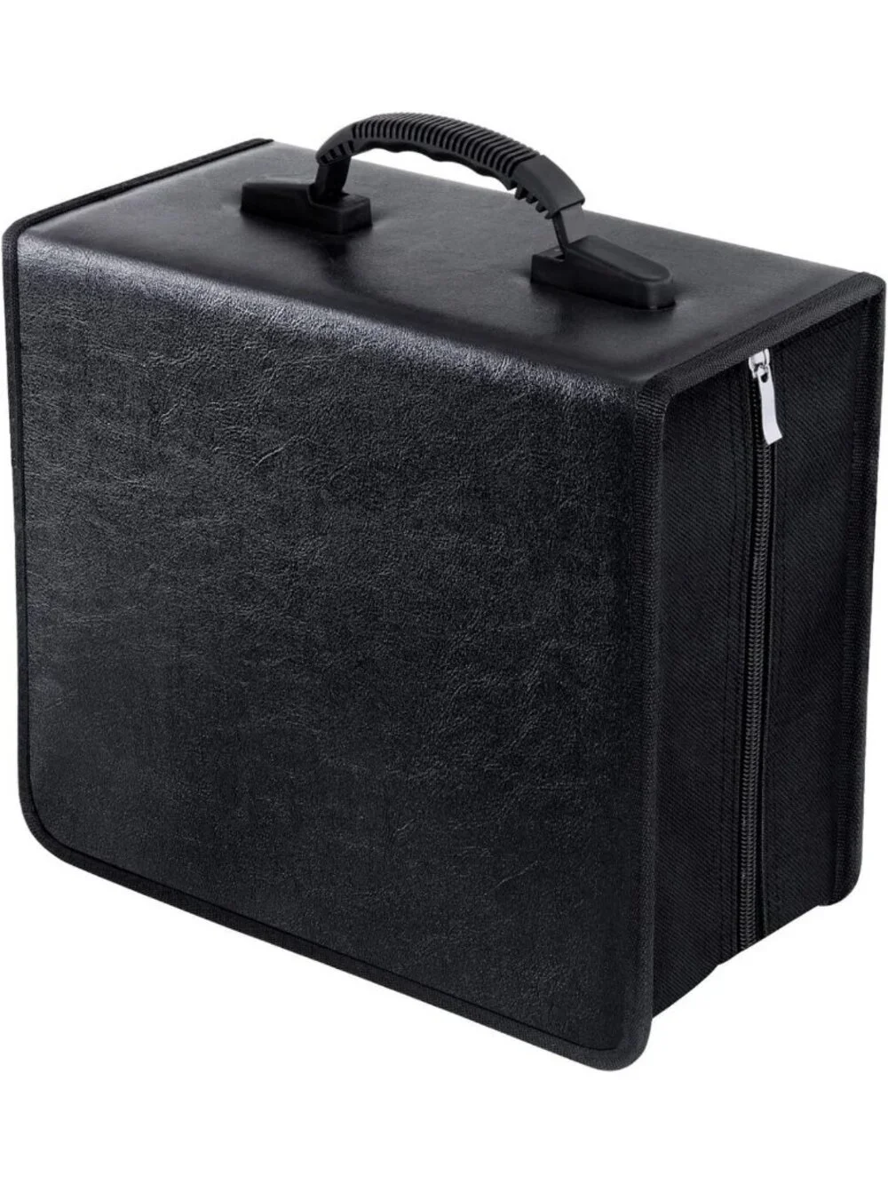 Large Capacity 400 Disc CD/DVD Case Binder - Black PU Storage Organizer